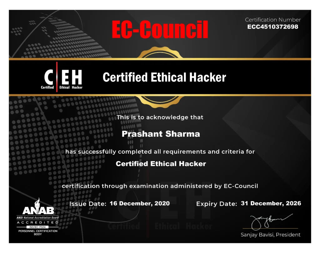 ceh certificate