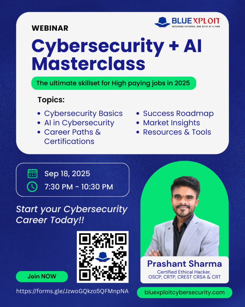 cybesecurity + ai masterclass by bluexploit